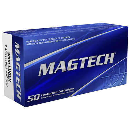Magtech Sport Shooting Range/Training Jacketed Hollow Point 115 Grain 9mm Luger/Parabellum 1155 fps 754908335916