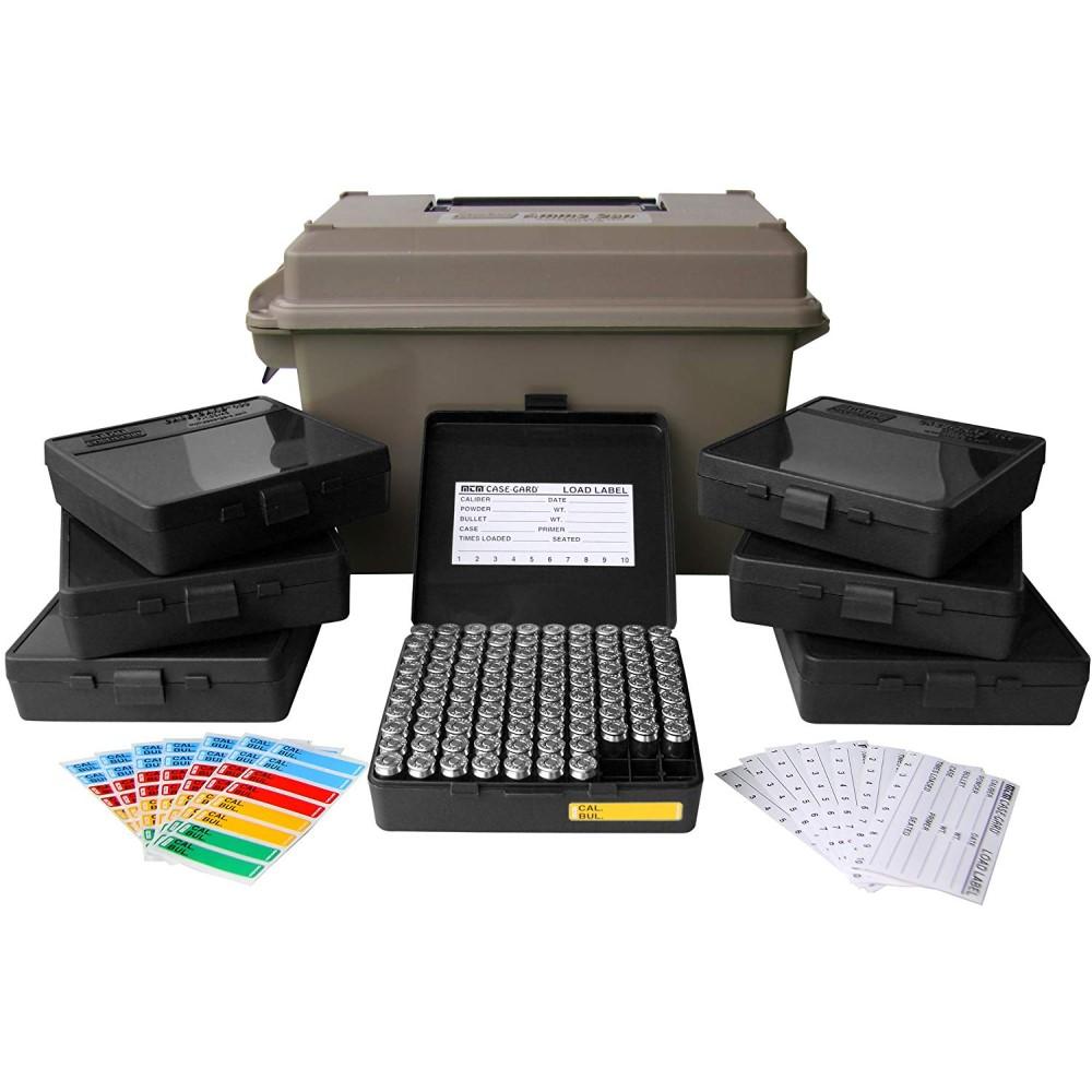 MTM .45 ACP Ammo Can Combo AC50 Dark Earth with 7 P10045 Ammo Boxes