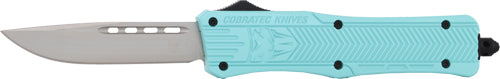 CobRaTec Medium CTK1 Dual Action OTF Mint Blue 3" Drop Point Knife