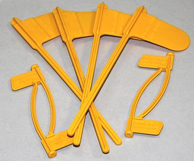 MTM CFP Yellow Chamber Safety Indicator Flags for Pistol and Rifle 8-Count