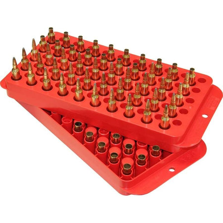 MTM 50-Round Universal Reloading Loading Tray Red