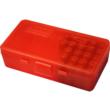 MTM Ammo Box for .38-.357 50 Rounds Red
