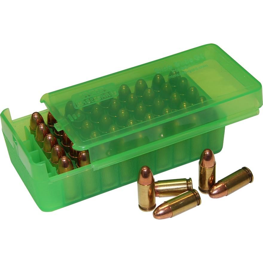 MTM Clear Green Side-Slide Handgun Ammo Box 45 ACP