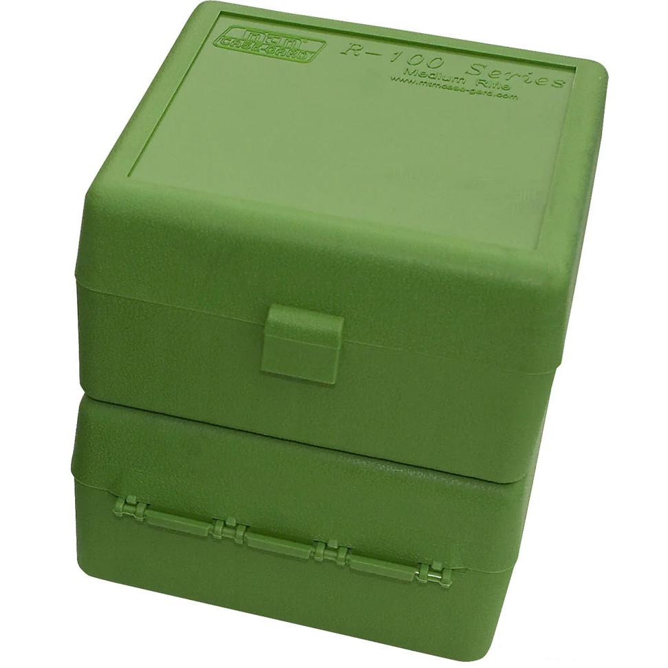 MTM Case-Gard 100 Round Rifle Ammunition Box .308 Winchester Green