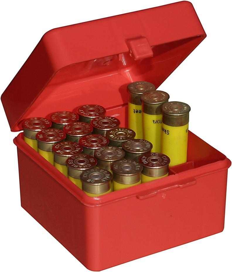 MTM Red 25-Shell Dual Gauge Shotshell Case