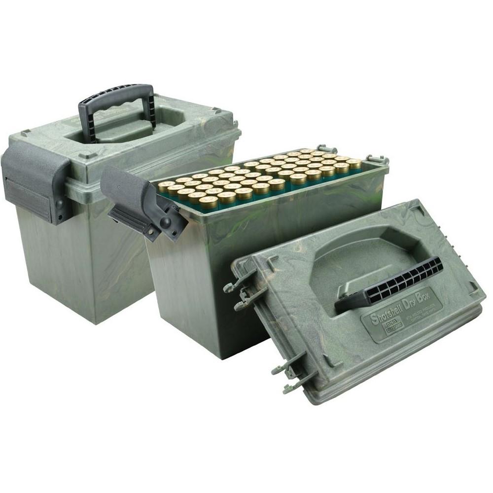 MTM Wild Camo Shotshell Dry Box, 20 GA Up to 3" Shells