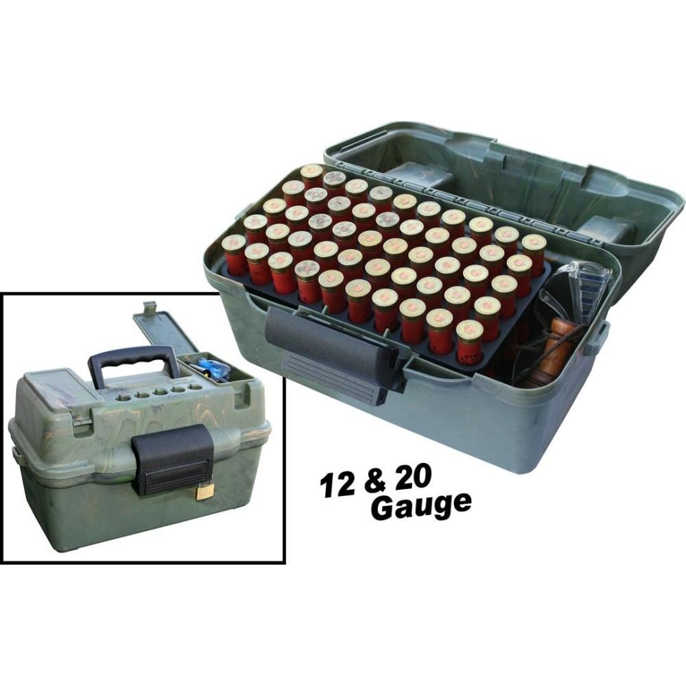 MTM Deluxe 100-Round Shotshell Storage Case Dual Gauge Wild Camo