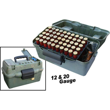 MTM Deluxe 100-Round Shotshell Storage Case Dual Gauge Wild Camo