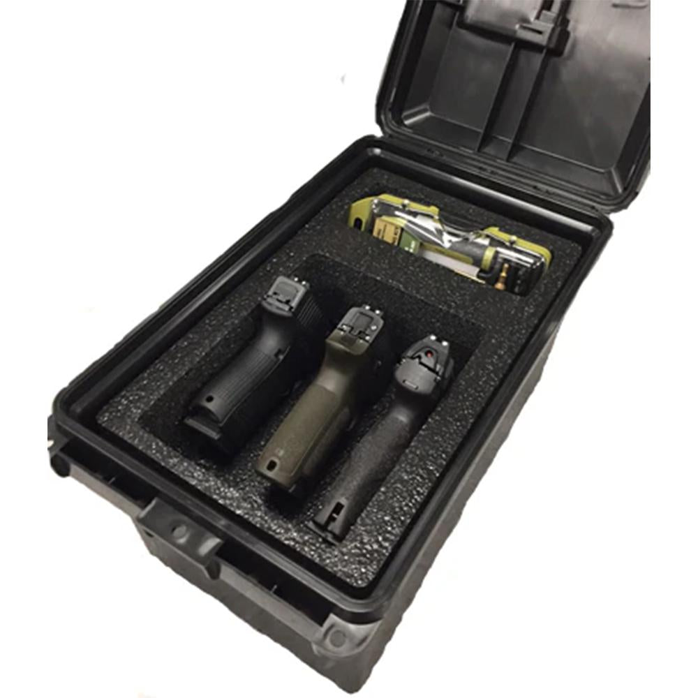 MTM Tactical Handgun Case for 3 Pistols Dark Earth
