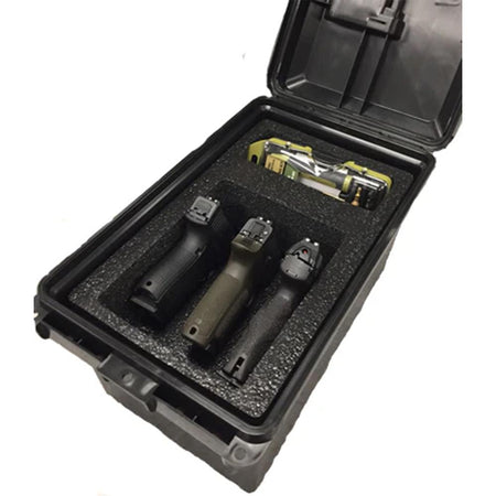 MTM Tactical Handgun Case for 3 Pistols Dark Earth
