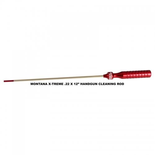 Montana X-Treme .22 Cal Stainless Cleaning Rod 12 Inch with Aluminum Handle
