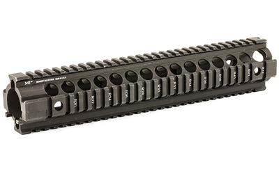 Midwest Industries Generation 2 Rifle Length Free-Float Two-Piece Handguard, 12.25", Black Aluminum