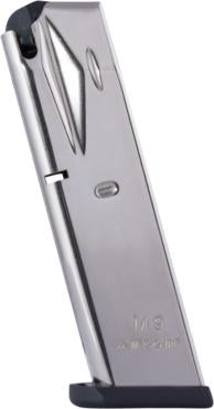 Mec-Gar Beretta 92FS M9 Pistol Magazine 9mm Luger HT Nickel 10 Rounds