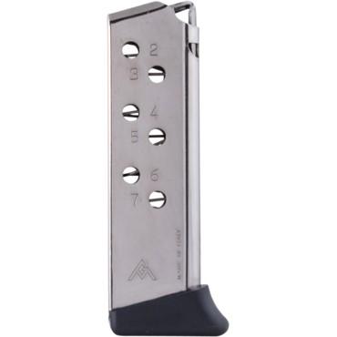 Mec-Gar Walther PPK .32 ACP Nickel HT Pistol Magazine 7 Rounds