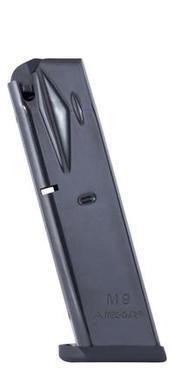 Mec-Gar 9mm Blued 10-Round Flush Fit Magazine for Beretta 92FS M9