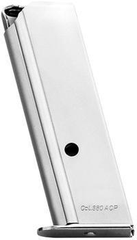 Mec-Gar PPK/S .380 Auto 7-Round Nickel Handgun Magazine Standard Floorplate