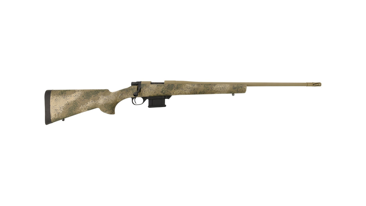 Howa HMFN350LPR 1500 Fence Line 350 Legend 5+1 16.25" Burnt Bronze Cerakote Threaded Barrel, Burnt Bronze Cerakote Drilled & Tapped Receiver, Prairie Reaper Camo Fixed Synthetic Stock, Right Hand