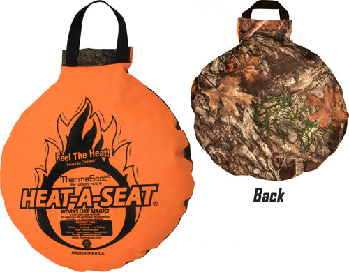 NEP Heat-A-Seat Insulated Seat Cushion 17" Blaze and Mossy Oak Camo