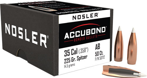 Nosler .358" 225 Grain AccuBond Rifle Bullets 50-Count