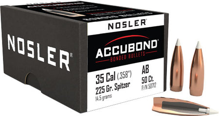 Nosler .358" 225 Grain AccuBond Rifle Bullets 50-Count