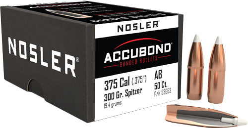 Nosler .375" 300 Grain AccuBond Rifle Bullets 50-Count