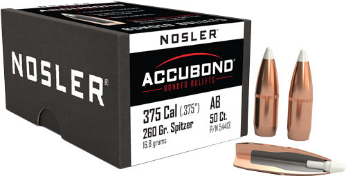 Nosler .375" 260 Grain AccuBond Rifle Bullets 50-Count