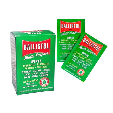 Ballistol Multi-Purpose Oil Cleaning Wipes 10-Pack