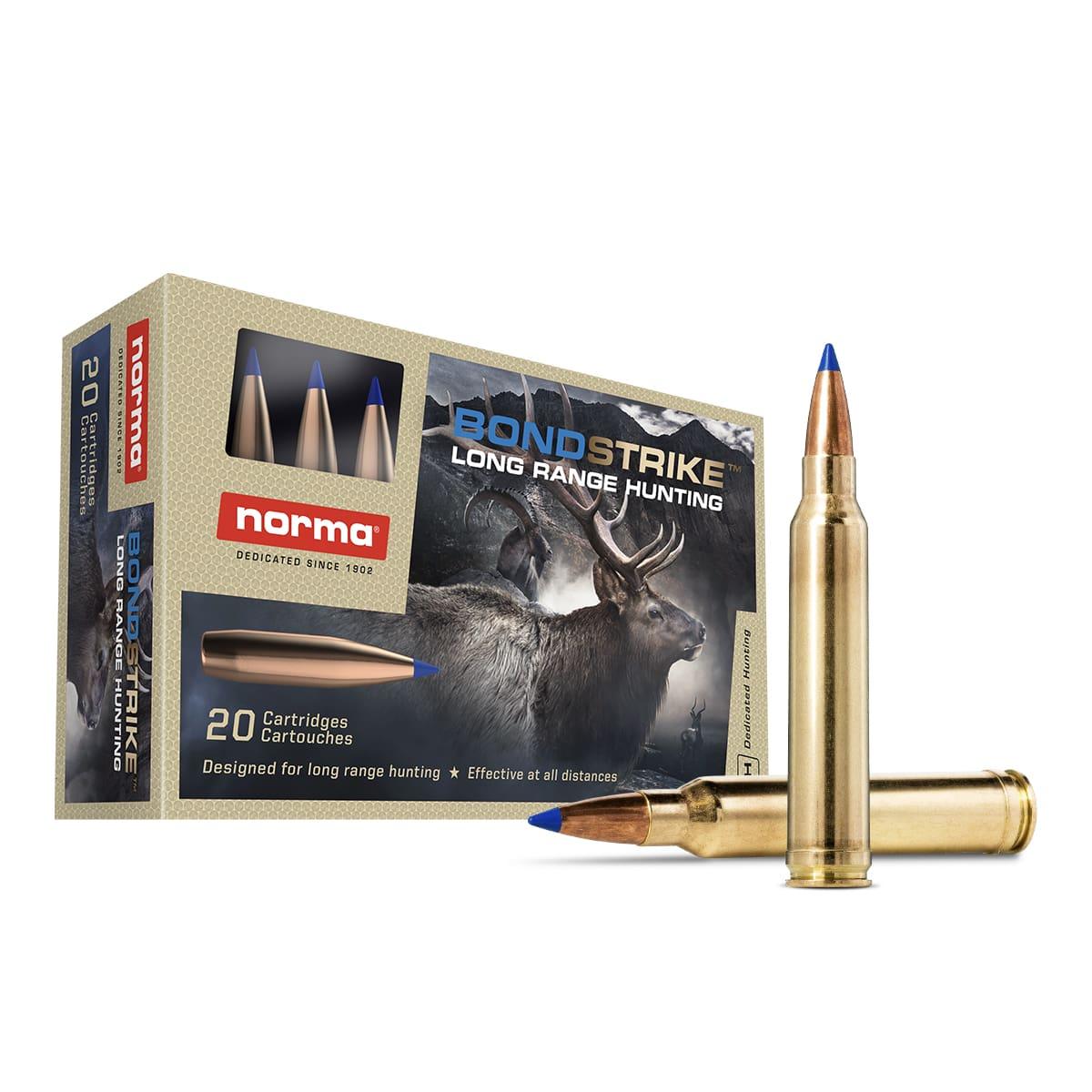 Norma Dedicated Hunting Bondstrike Bonded Polymer Tip 165 Grain 7mm Remington Mag 2986 fps 7393923325415