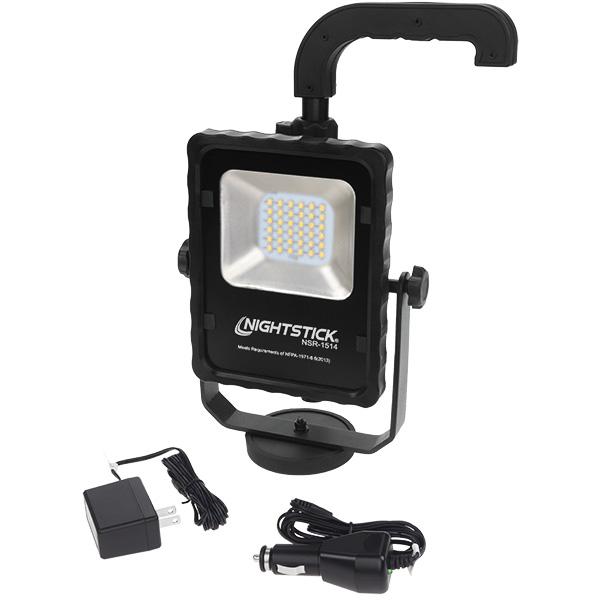 Nightstick LED Area Light Kit 1000 Lumens Rechargeable with Carrying Case