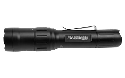 Nightstick USB-568XL BARRAGE 900 Lumen USB Tactical Flashlight with Red and Green Floodlights, Black