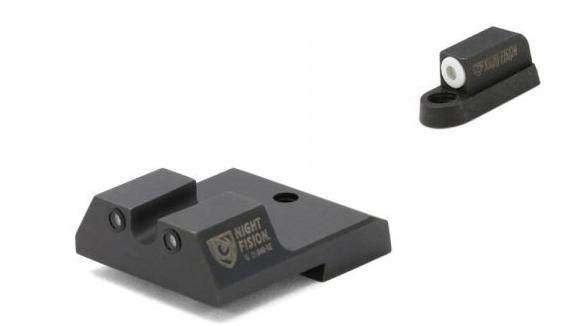 Night Fision M&P Shield Night Sight Set with Yellow Front and White U-Notch Rear