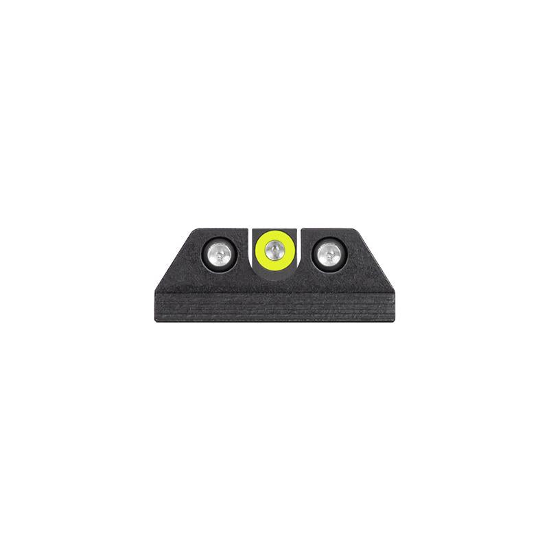 Night Fision FN 509 Tritium Night Sights – Yellow Front / Square Notch Black Rear