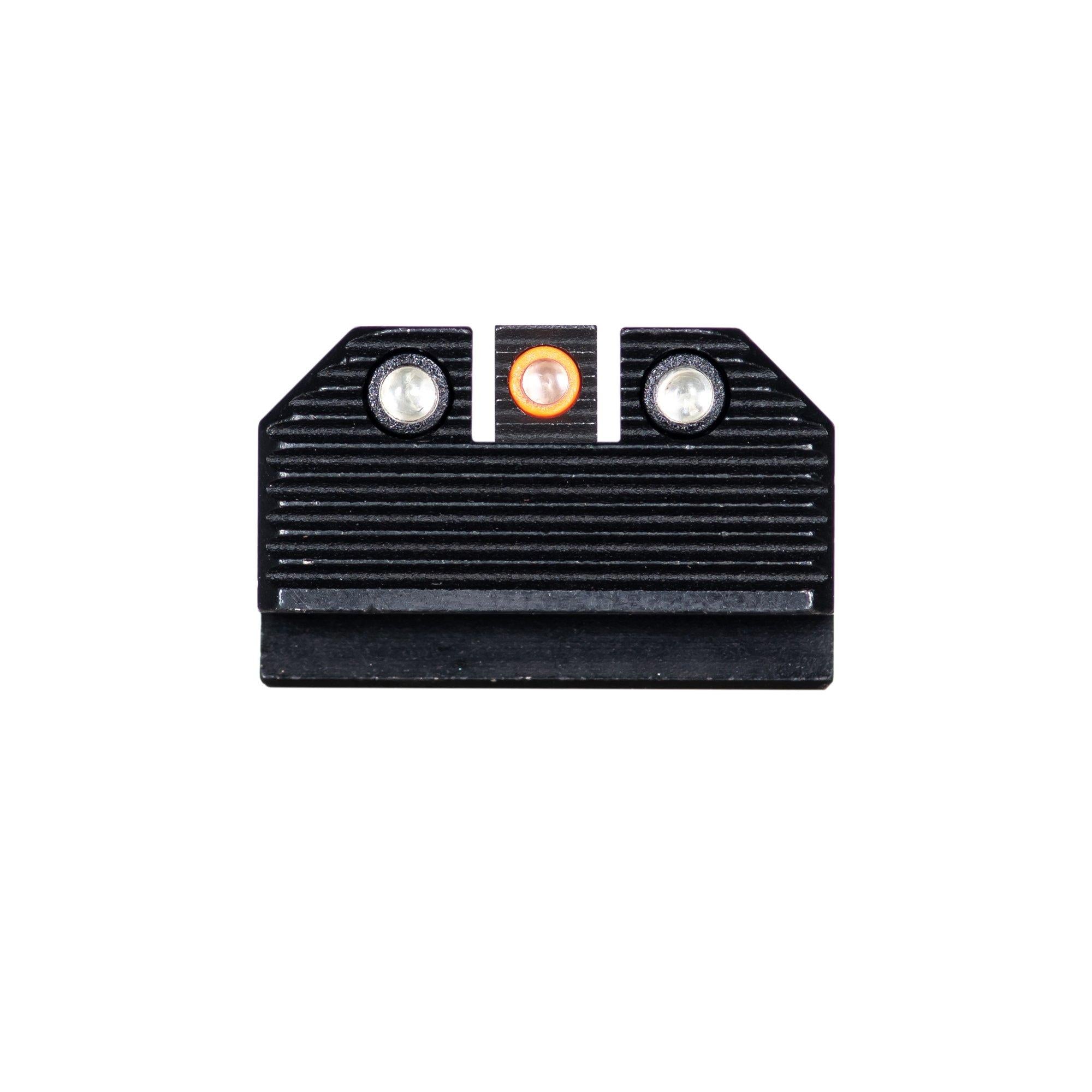 Night Fision Orange Front Black Rear Optics Ready Stealth Night Sights for Glock 43X MOS
