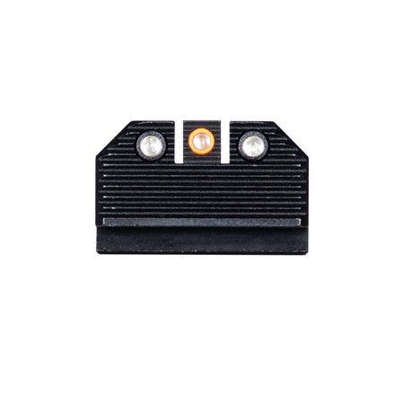 Night Fision Orange Front Black Rear Optics Ready Stealth Night Sights for Glock 43X MOS