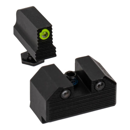 Yellow Front Black Rear Optics Ready Stealth Night Sights for Glock 43X MOS Models