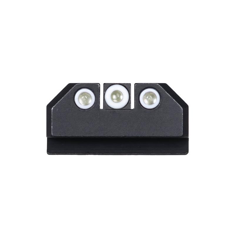 Night Fision Perfect Dot Tritium Sight Set for Ruger Max 9 White/White CNC Steel