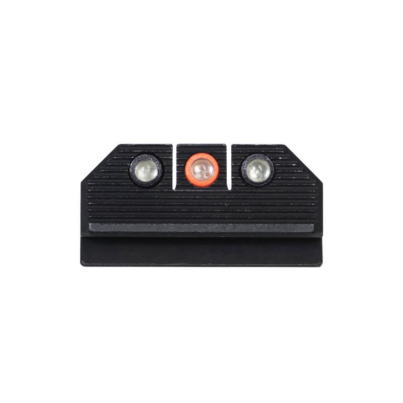 Night Fision Ruger Max 9 Optics Ready Stealth Night Sight Set Orange Front Black Rear