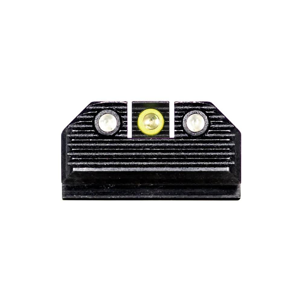 Night Fision Stealth Tritium Sight Set Yellow Front & Black Rear - Hellcat