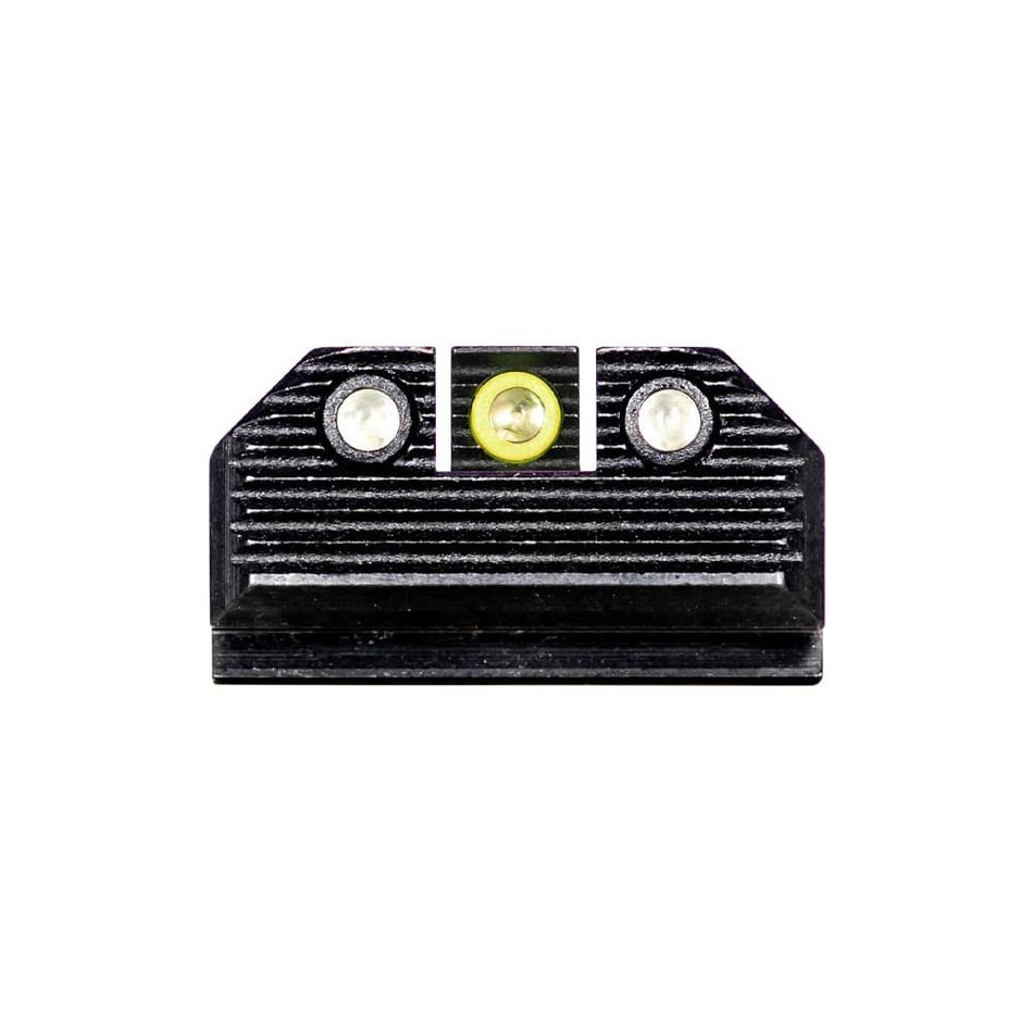 Night Fision Stealth Tritium Sight Set Yellow Front & Black Rear - Hellcat