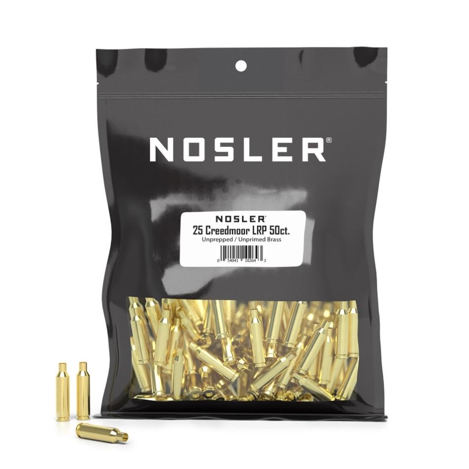 Nosler 25 Creedmoor Unprimed Bulk Brass LRP 50/Bag