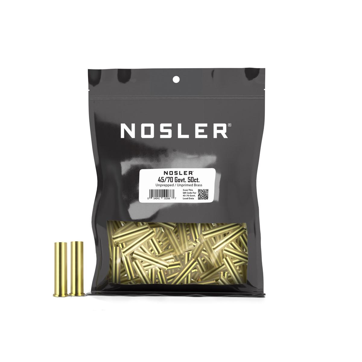 Nosler 45-70 Government Bulk Brass Cases 50ct Unprepped