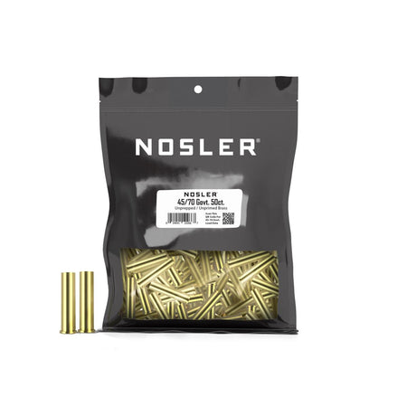 Nosler 45-70 Government Bulk Brass Cases 50ct Unprepped