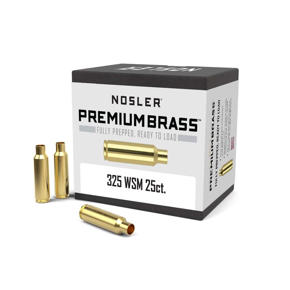 Nosler Premium Unprimed .325 WSM Rifle Brass Cases 25/ct