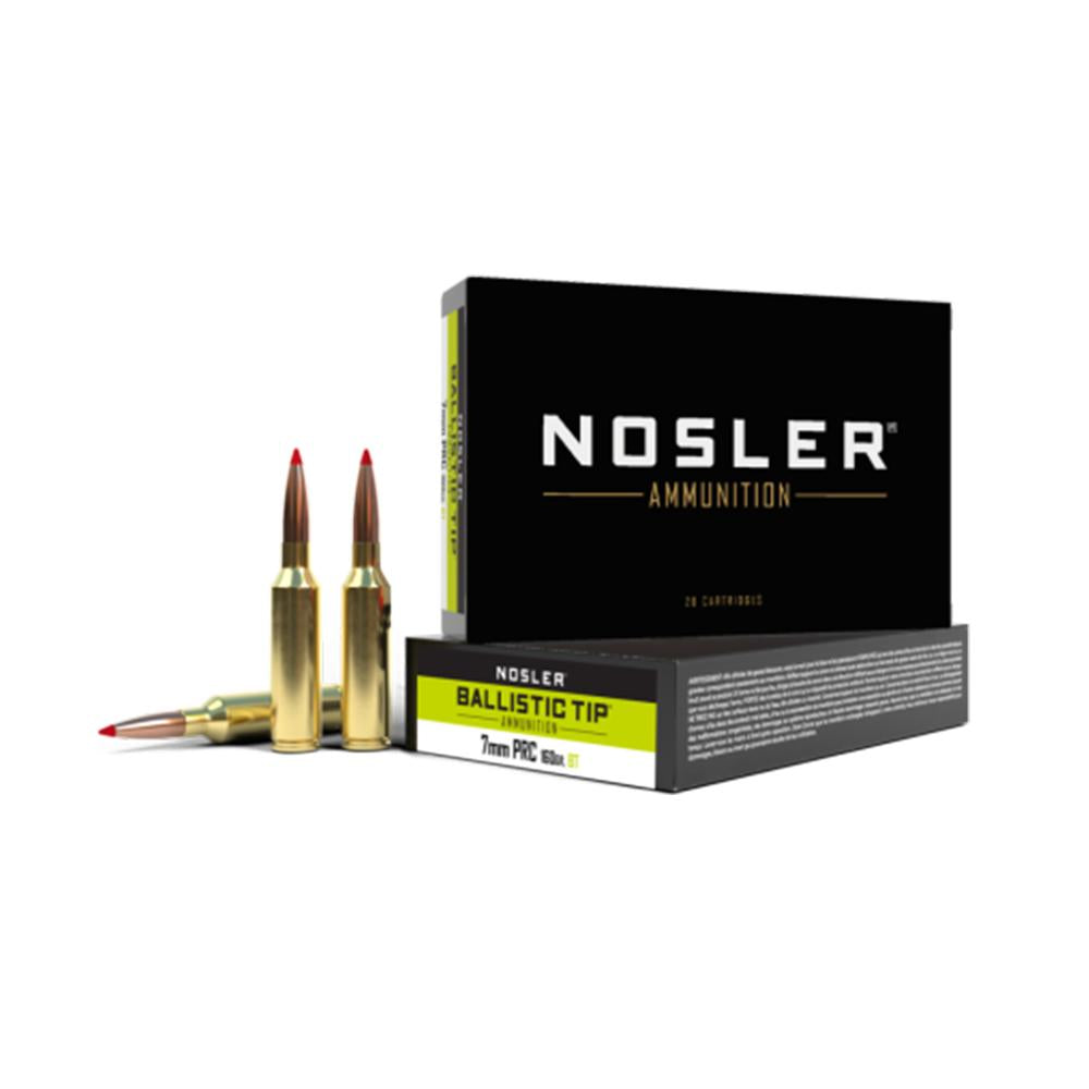 Nosler 7mm PRC  160 grain Ballistic Tip ammunition