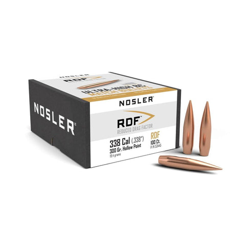 Nosler RDF .338" 300 gr HPBT Match Rifle Bullets 100/ct