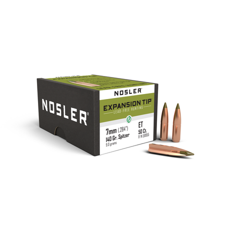 Nosler 7mm .284" 140 Grain E-Tip Lead-Free Hunting Bullets 50/ct