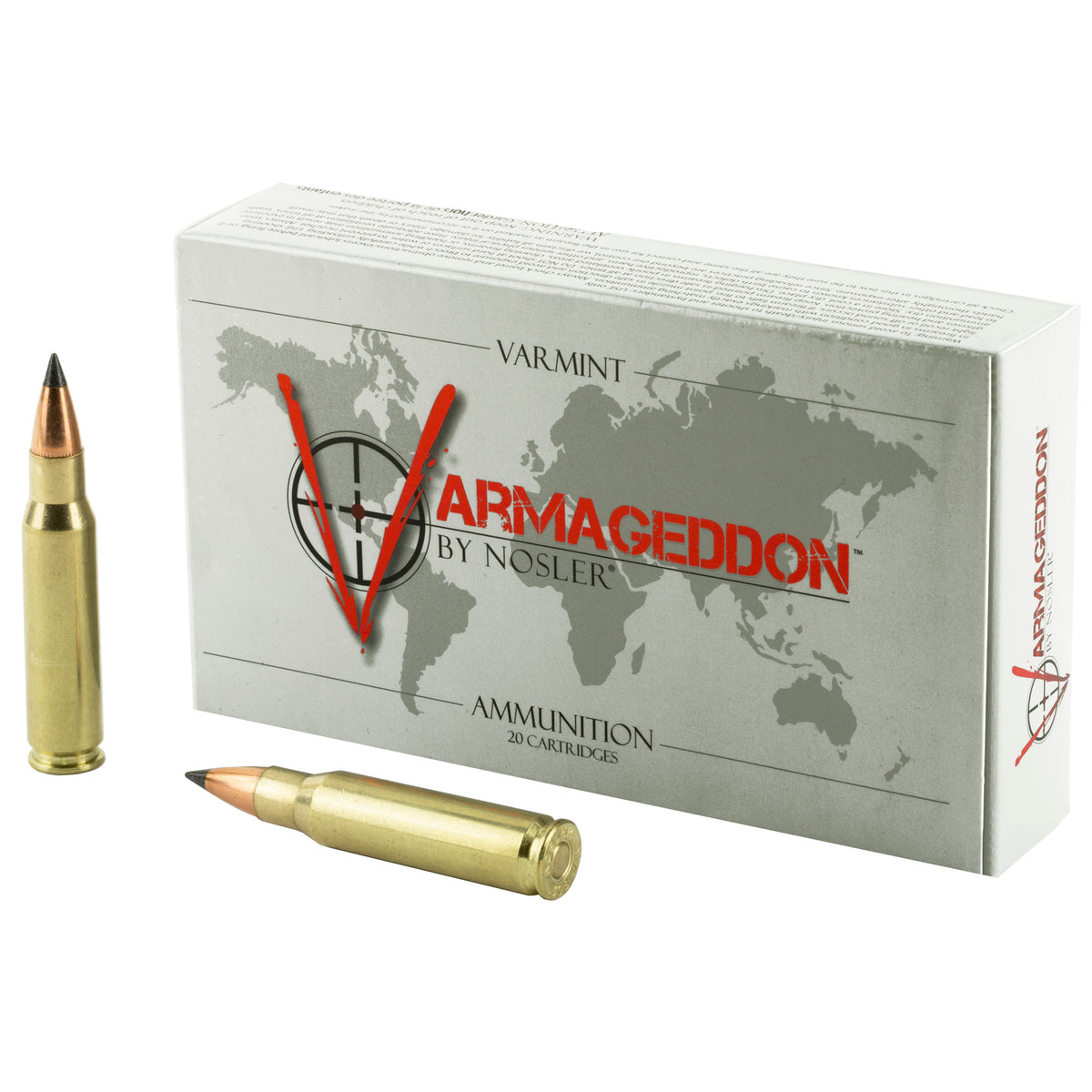 Nosler .308 Win / 7.62x51mm Varmageddon 110 grain Flat Base Tipped ammunition