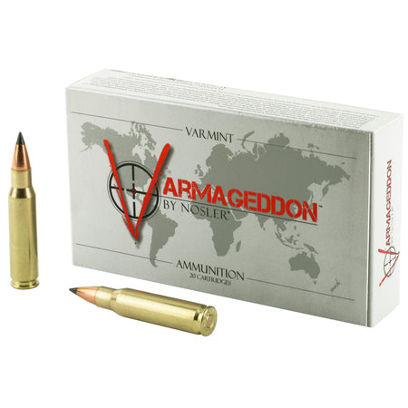 Nosler .308 Win / 7.62x51mm Varmageddon 110 grain Flat Base Tipped ammunition