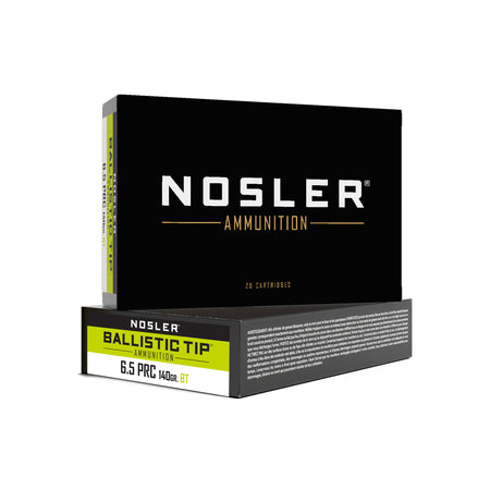Nosler Ballistic Tip Spitzer Boat Tail 140 Grain 6.5 PRC 2900 fps 054041434577