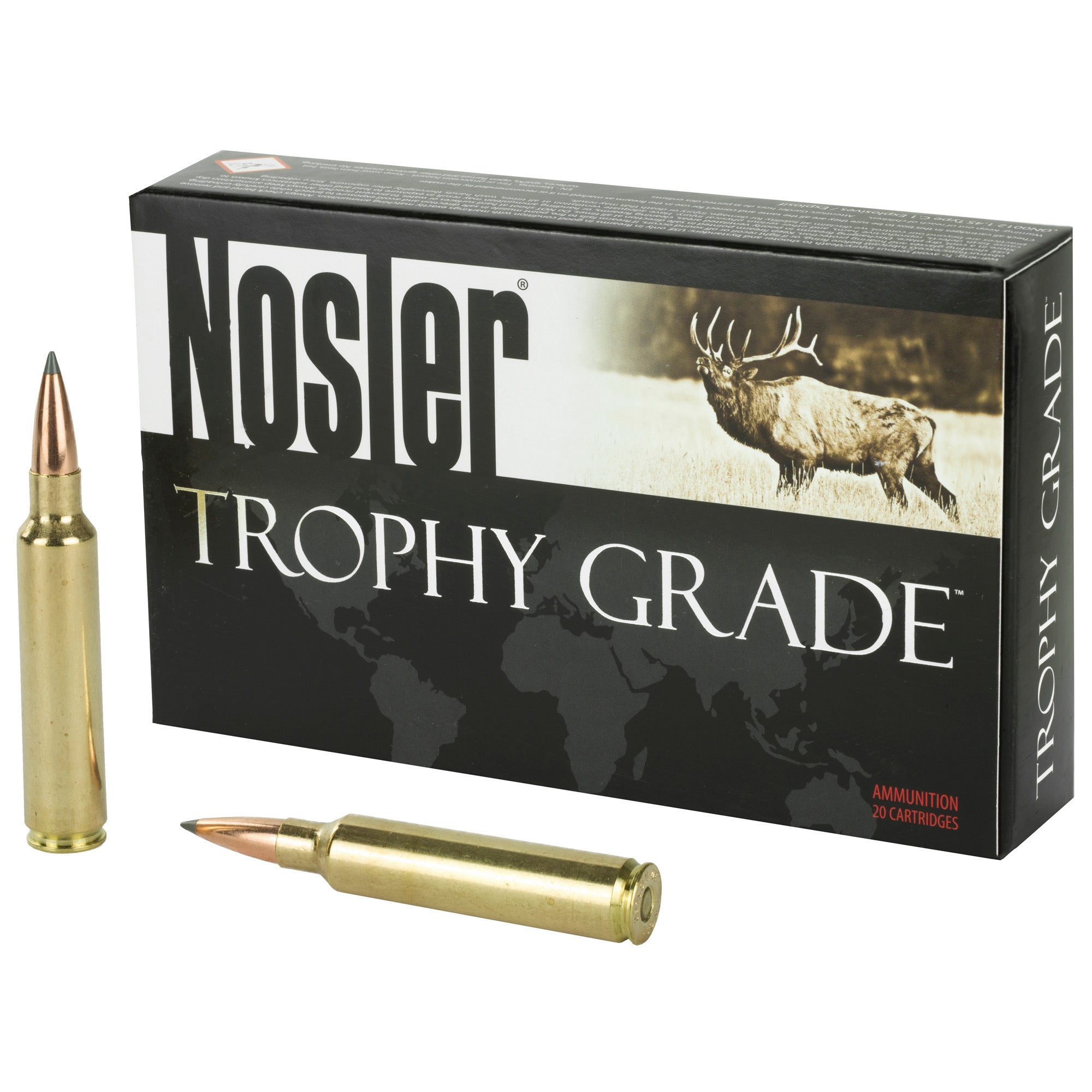 Nosler Trophy Grade Nosler Spitzer AccuBond Long Range 210 Grain .30 Nosler 3000 fps 054041601184